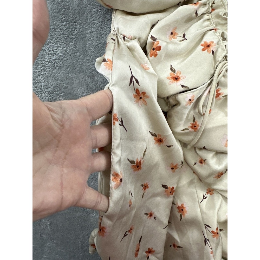 WEST‎ OF MELROSE  Ivory Floral Romper Playsuit Women's Size XS - Picture 9 of 16